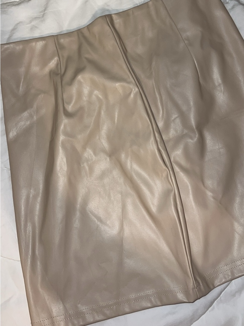 Womens Beige Mini Skirt size M